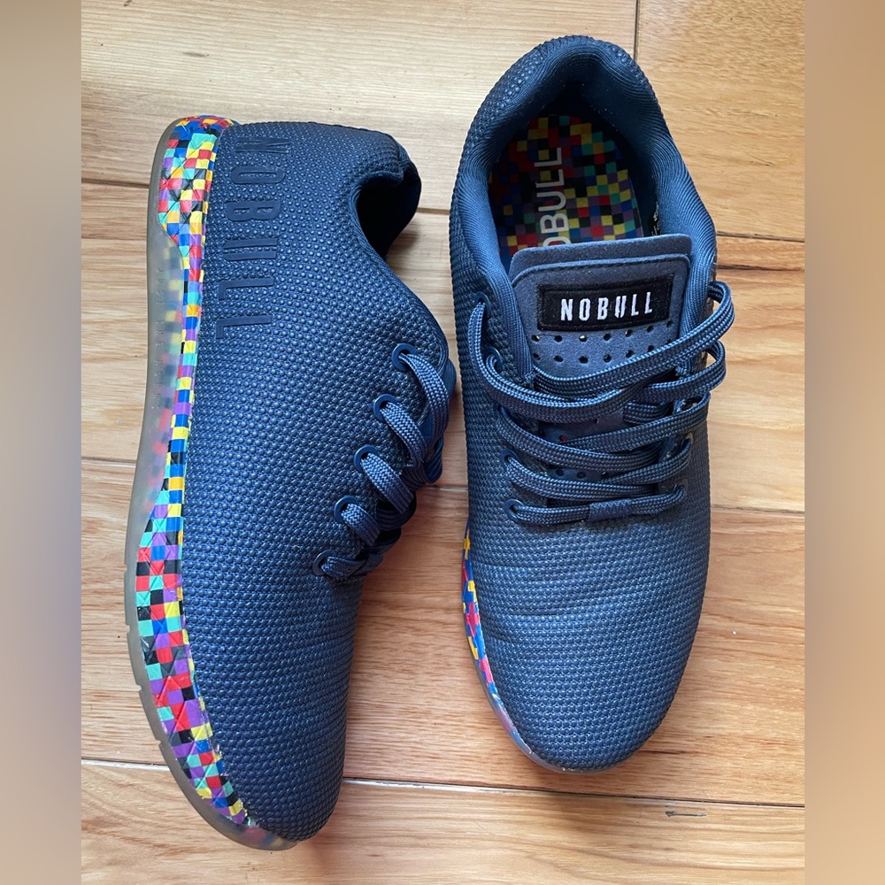 Nobull Unisex Sneaker Men’s 8.5 / Women’s 10 Blue with Multicolored Sole
